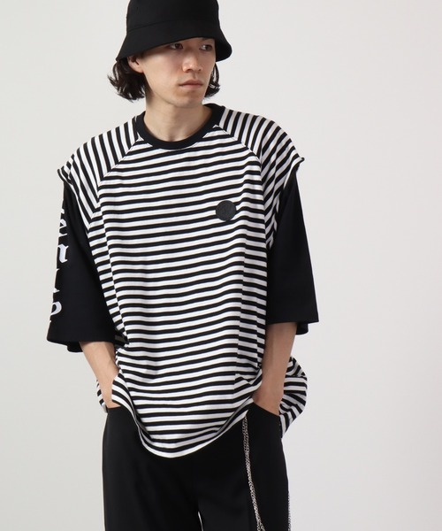 新品 半袖Tシャツ 異素材 90 異素材ポケットTシャツ Tシャツ メンズ トップス 半袖 無地・再販
