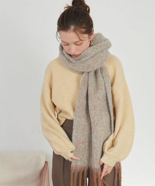 titivate（ティティベイト） マフラー ストール メランジボリューム