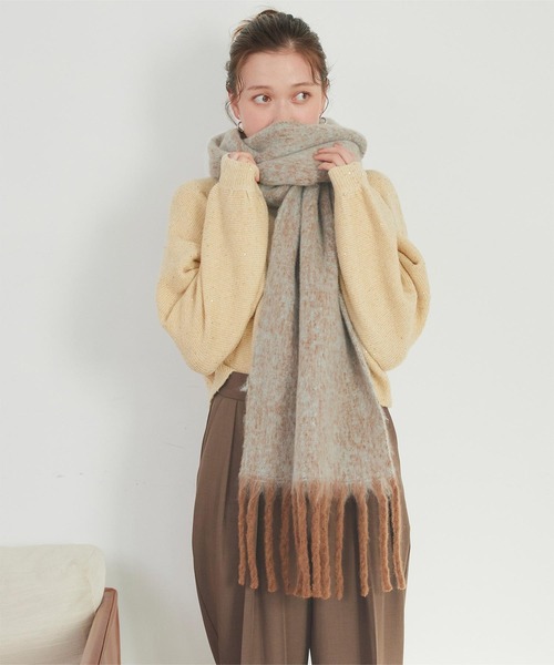 titivate（ティティベイト） マフラー ストール メランジボリューム