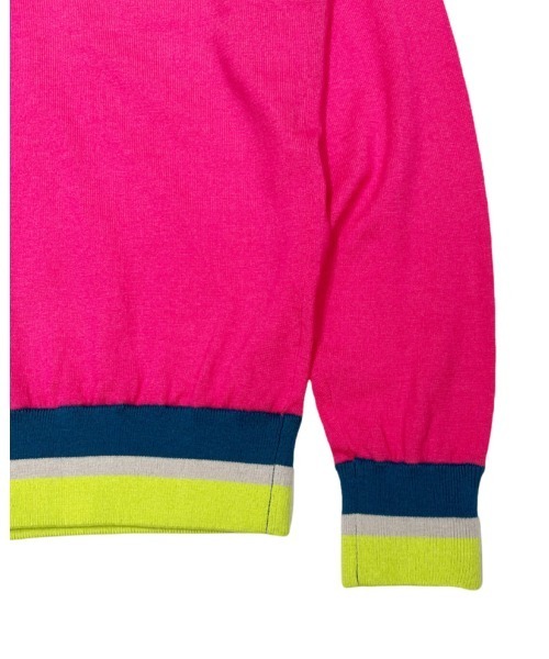 DECEMBERMAY ニット セーター Vneck college logo knit