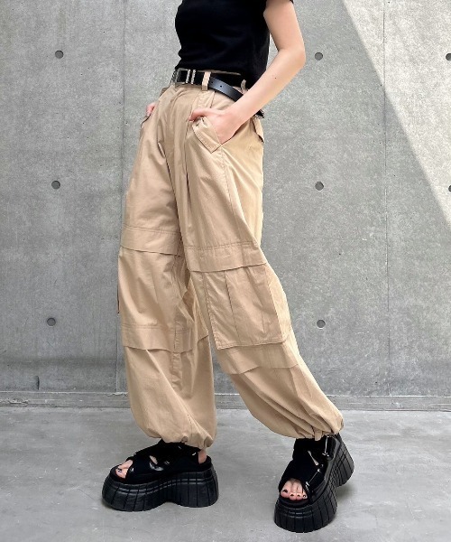 PAGEBOY パンツ パラシュートパンツ レディース : ZOZOTOWN