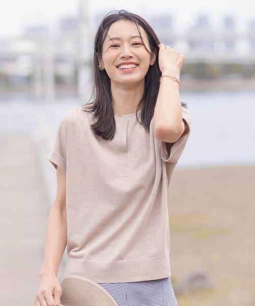 ニット セーター 「WEB限定カラーあり・洗える」Vis/Peスパーク バンドカラー ニット レディース J.PRESS ニット セーター 「WEB限定カラーあり・洗える」Vis/Pe