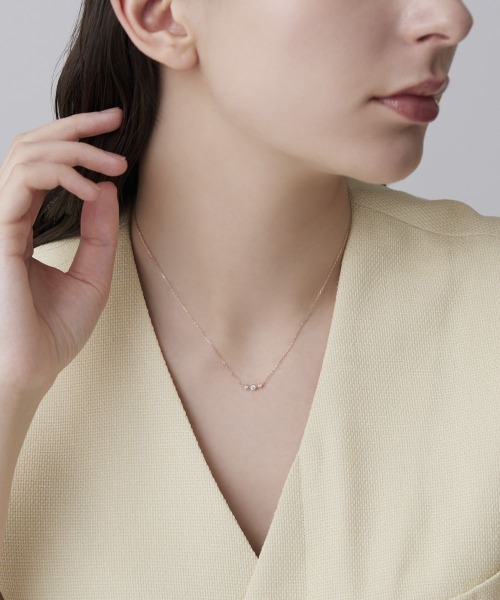 公式の店舗 4℃ ネックレス レディース 2本セット 「5月誕生石」シルバー アクセサリー