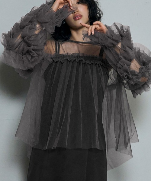 GIRL DRESS FOR NOW ドレス デコラティブチュールトップス 結婚