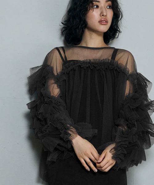 GIRL DRESS FOR NOW ドレス デコラティブチュールトップス 結婚