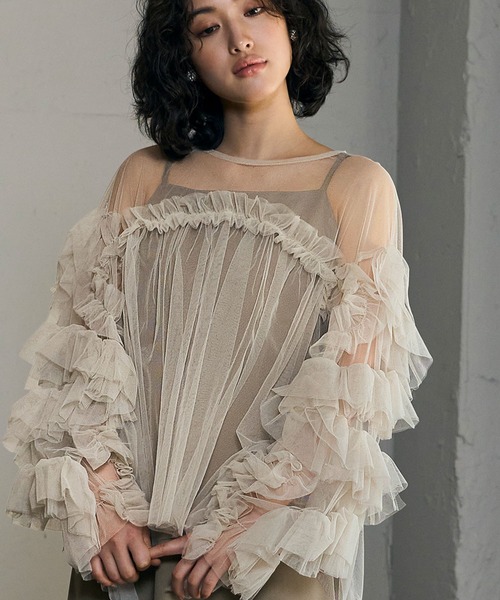 GIRL DRESS FOR NOW ドレス デコラティブチュールトップス 結婚