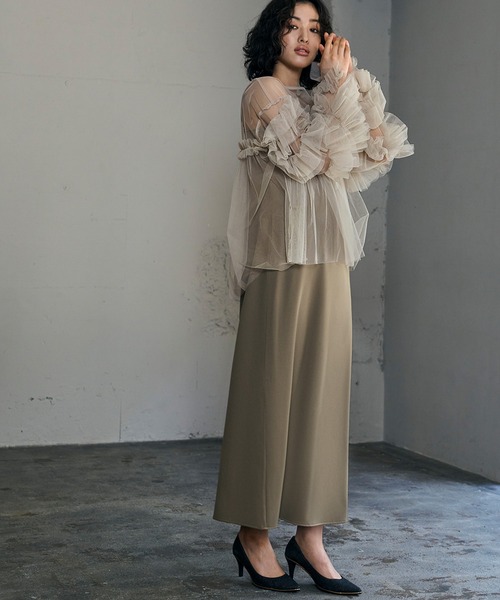 定番のお歳暮＆冬ギフト GIRL DRESS FOR NOW ドレス デコラティブチュールトップス 結婚 トップス