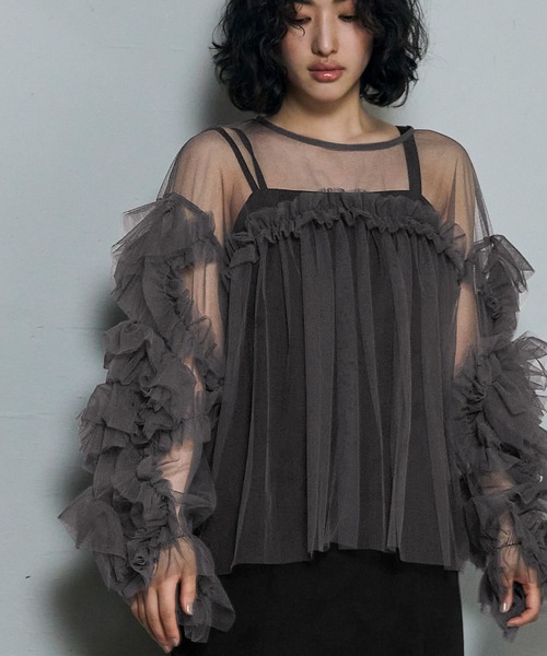 GIRL DRESS FOR NOW ドレス デコラティブチュールトップス 結婚