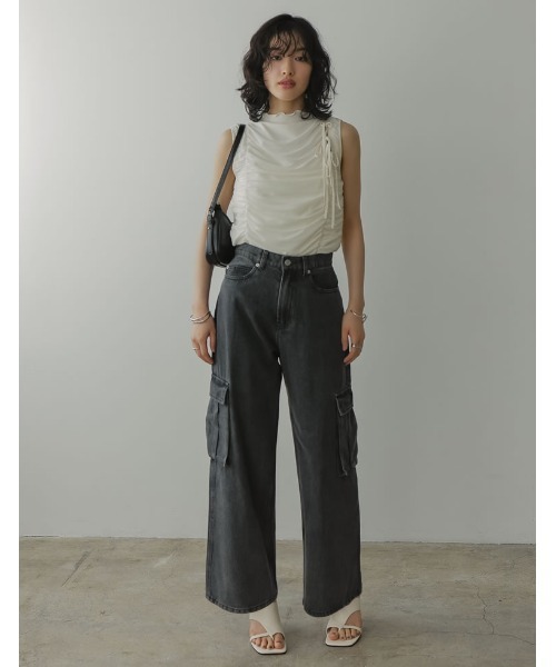 24ss 2024 AURALEE スビン コットン デニム パンツ サイズ 0 24ss AURALEE SELVEDGE DENIM WIDE PANTS - メルカリ