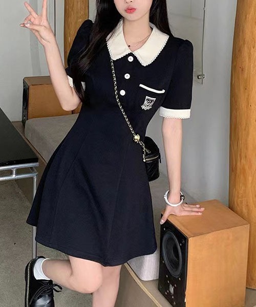 gossip!ロサンゼルス ワンピース パフスリーブワンピース