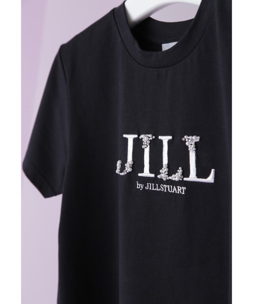 すぐ届く【JILL by JILL STUART】可愛い レタリングロゴ Tシャツ JILL by STUART tシャツ オーガニックコットンビジューロゴT