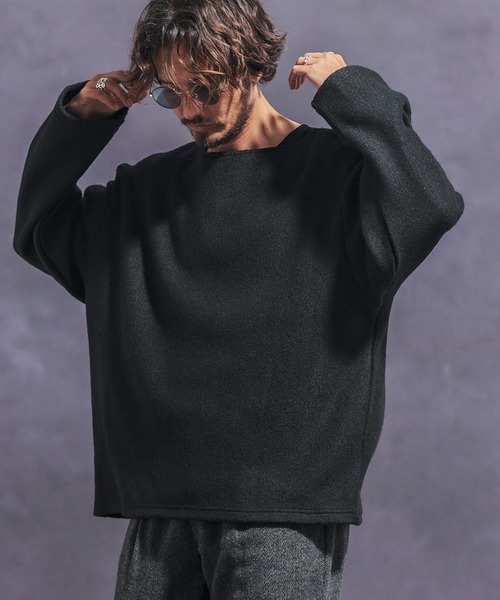 Jih Nunc（ジーヌンク） tシャツ mlt4824- ボートネックルーズ