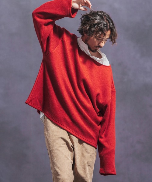 Jih Nunc（ジーヌンク） tシャツ mlt4824- ボートネックルーズ