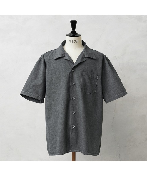 ミリタリー 軍放出品 デッドストック 米軍 USA アメリカ シャツ 開襟 半袖 メンズ レディース GENERAL PURPOSE SMOCK ショートスリーブシャツ NSN MILITARY アメリカ軍 シャツ 開襟 デッドストック GENERAL