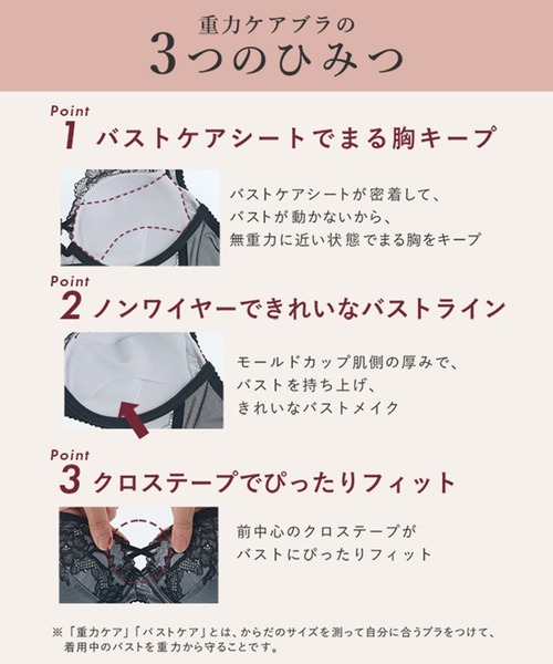 WACOAL（ワコール） ブラジャー 「重力ケアブラ」 ノンワイヤー