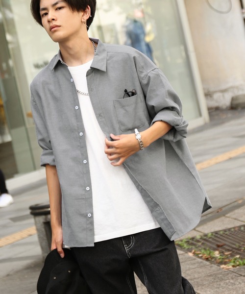 ZIP FIVE シャツ 「ZIP FIVE」 CVCオックス レギュラーカラー