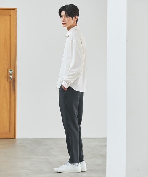 Corona Extra ボタン付きシャツ M ESSENTIALS WARDROBE シャツ ミクロリブプリーツ長袖ボタン