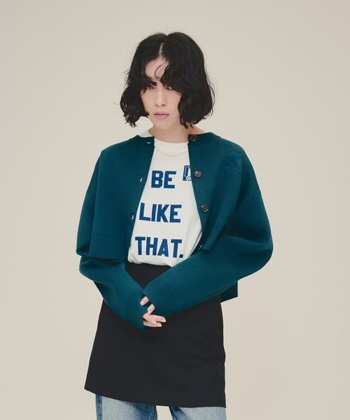 カーディガン 「eL」14G Flare silhouette Cardigan/146576 レディース カーディガン 「eL」14G Flare silhouette Cardigan/146576