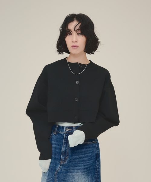 カーディガン 「eL」14G Flare silhouette Cardigan/146576 レディース カーディガン 「eL」14G Flare silhouette Cardigan/146576