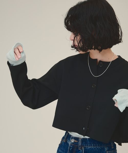 カーディガン 「eL」14G Flare silhouette Cardigan/146576 レディース カーディガン 「eL」14G Flare silhouette Cardigan/146576