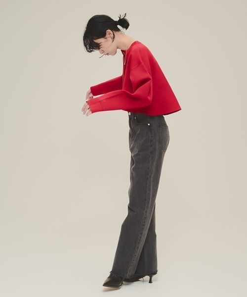 カーディガン 「eL」14G Flare silhouette Cardigan/146576