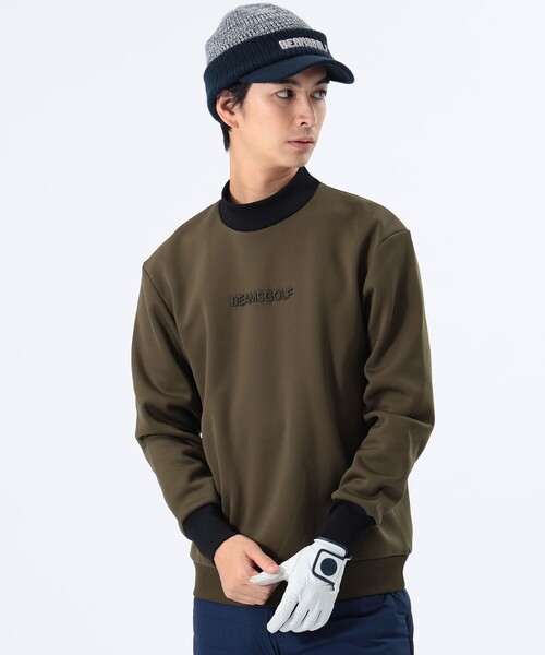 BEAMS - ビームスゴルフ　モックネックスウェットトレーナー BEAMS GOLF トレーナー スウェット ORANGE LABEL / エンボス