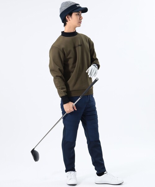 BEAMS - ビームスゴルフ　モックネックスウェットトレーナー BEAMS GOLF トレーナー スウェット ORANGE LABEL / エンボス