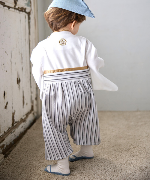 Rosemadame 着物 ベビー 紋付袴ロンパース（男の子） キッズ 子供