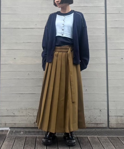 forget-me-nots スカート プリーツラップスカート FMN-24AW-SK