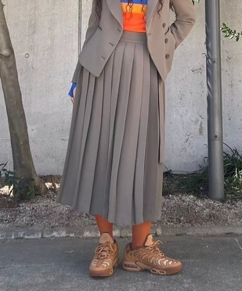 forget-me-nots スカート プリーツラップスカート FMN-24AW-SK