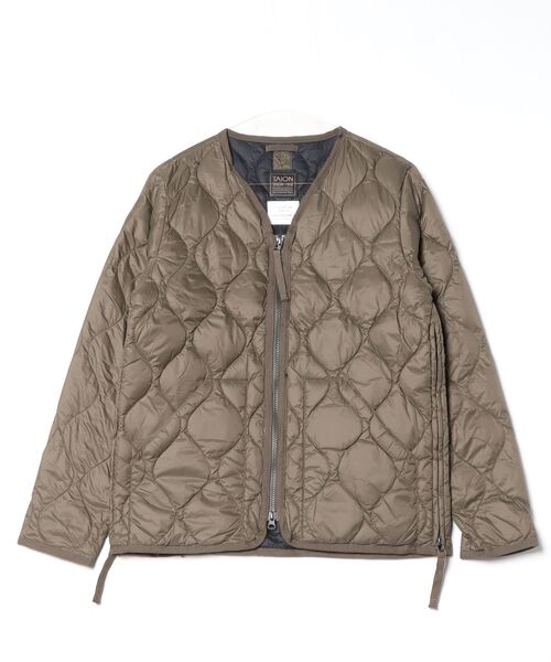 ダウンジャケット ダウン 「TAION」タイオン MILITARY V NECK W-ZIP DOWN JKT TAION-101ALSZML-1