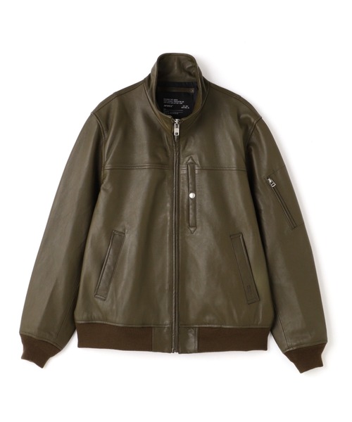 AVIREX ma1 ma-1 STAND LEATHER MA-1 MOD JACKET / スタンド レザー 