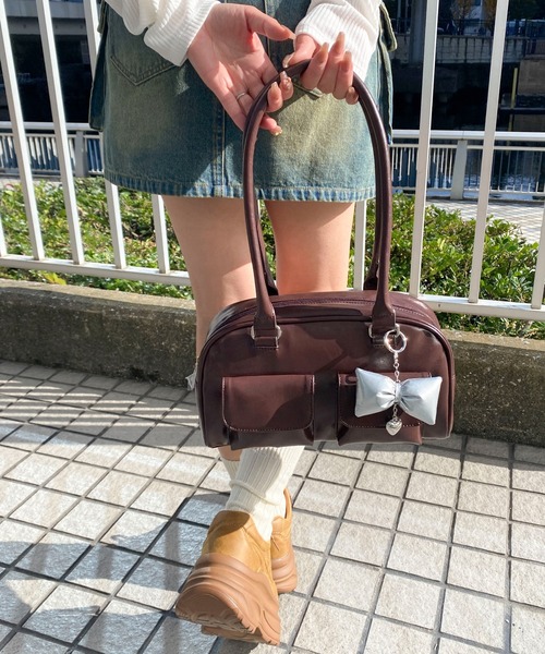 WEGO（ウィゴー） ボストンバッグ WEGO/チャーム付きボストンバッグ