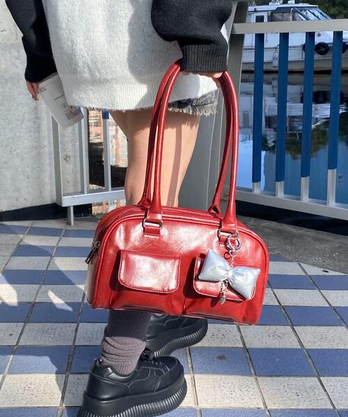 WEGO（ウィゴー） ボストンバッグ WEGO/チャーム付きボストンバッグ