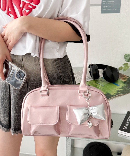 WEGO（ウィゴー） ボストンバッグ WEGO/チャーム付きボストンバッグ