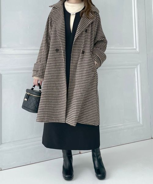 「mysty woman」 チェスターコート MEDIUM ブラウン系その他 レディース_画像8