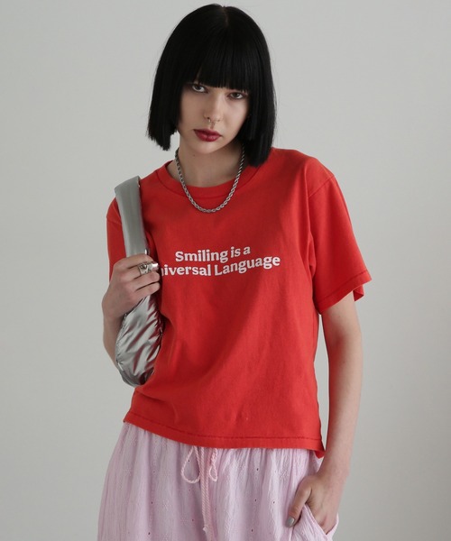 tシャツ ROSE BUD S/S TEE レディース ROSE BUD tシャツ (GENE HEAVENS)LOVE THE WORLD BIG S/S TEE