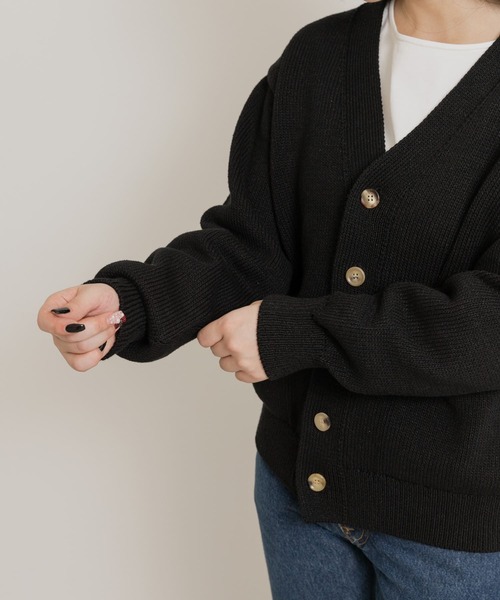 カーディガン 米富繊維　WASHI COTTON KNIT CARDIGAN レディース THE GOODLAND MARKET カーディガン 米富繊維 WASHI COTTON KNIT