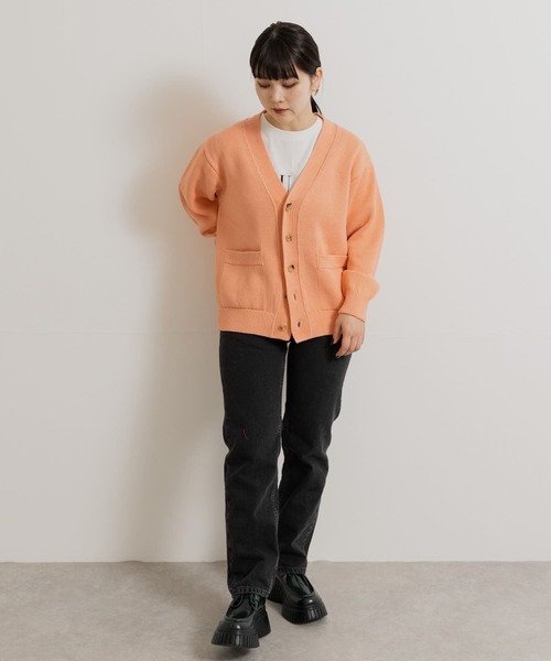 カーディガン 米富繊維　WASHI COTTON KNIT CARDIGAN レディース THE GOODLAND MARKET カーディガン 米富繊維 WASHI COTTON KNIT