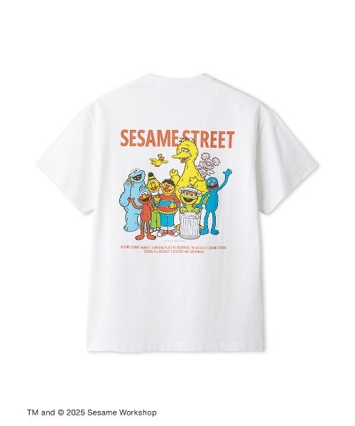 tシャツ 「UNISEX」キャラクターアートTシャツ（ELMO＆FRIENDS） レディース メンズ