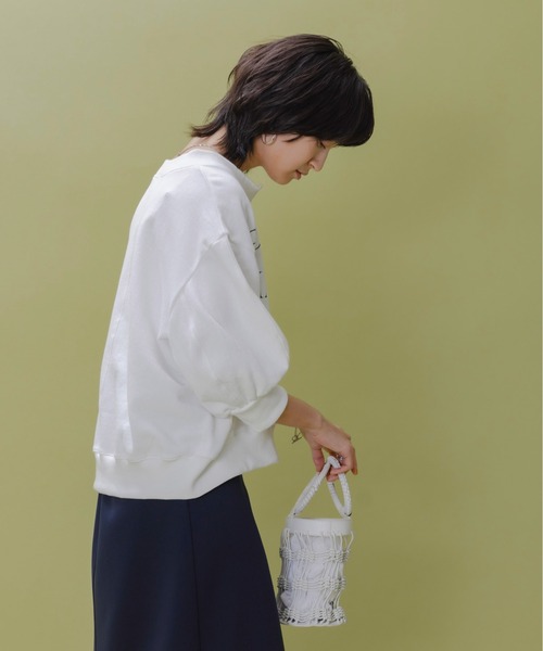Eimee Law（エイミーロウ） tシャツ テキストプリント ハーフジップ