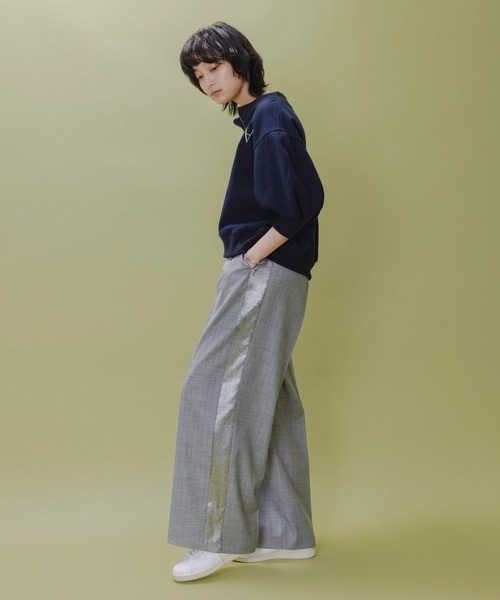 Eimee Law(エイミーロウ) tシャツ テキストプリント ハーフジップ Eimee Law(エイミーロウ) tシャツ テキストプリント ハーフジップ