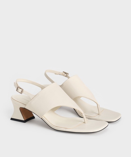 k___.　トングサンダル GIA/RHW アンクルストラップ　サンダル CHARLES ＆ KEITH（チャールズ&キース） サンダル ワイドストラップ