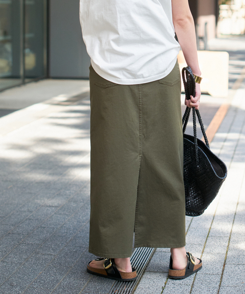 Spick＆Span スカート チノストレッチAラインスカート