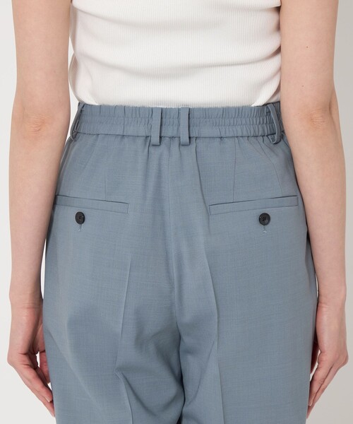 コテラック オリーブグリーン スリムフィットパンツ ポリエステル素材 green label relaxing スラックス パンツ 「size SHORTあり