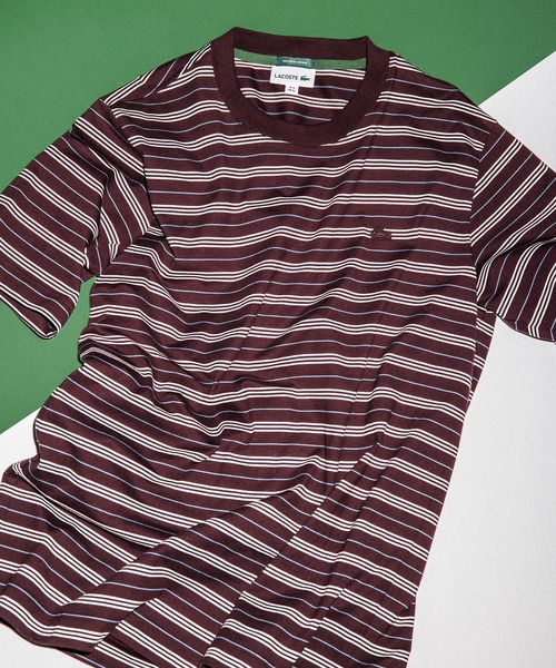 LACOSTE for ADAM ET ROPE'別注マルチボーダーポロ ADAM ET ROPE'｜【LACOSTE for ADAM ET ROPE'】別注Multi Border