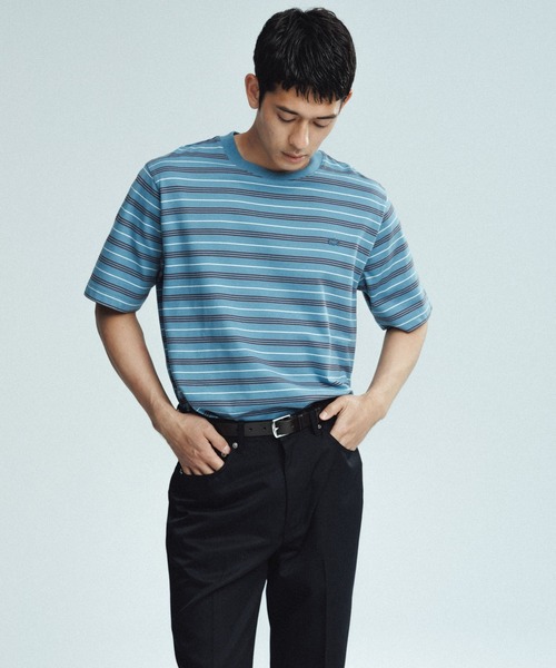 【LACOSTE for ADAM ET ROPE'】別注 MULTI BORDER TEE LACOSTE tシャツ 「LACOSTE for ADAM ET ROPE'」別注 MULTI