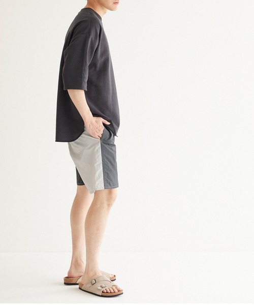 coca パンツ ワッシャーナイロンバイカラーショートパンツ