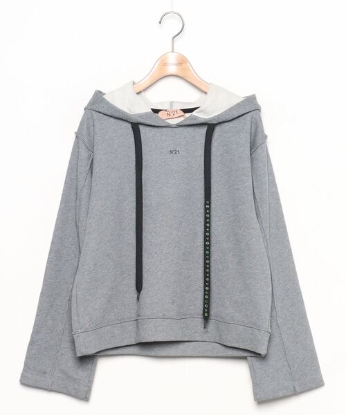 「N21 numero ventuno」 プルオーバーパーカー 40 グレー レディース
