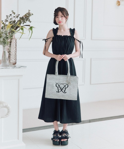 Aimerianejoie トートバッグ Aimerianejoieチャーム付きキャリーオン